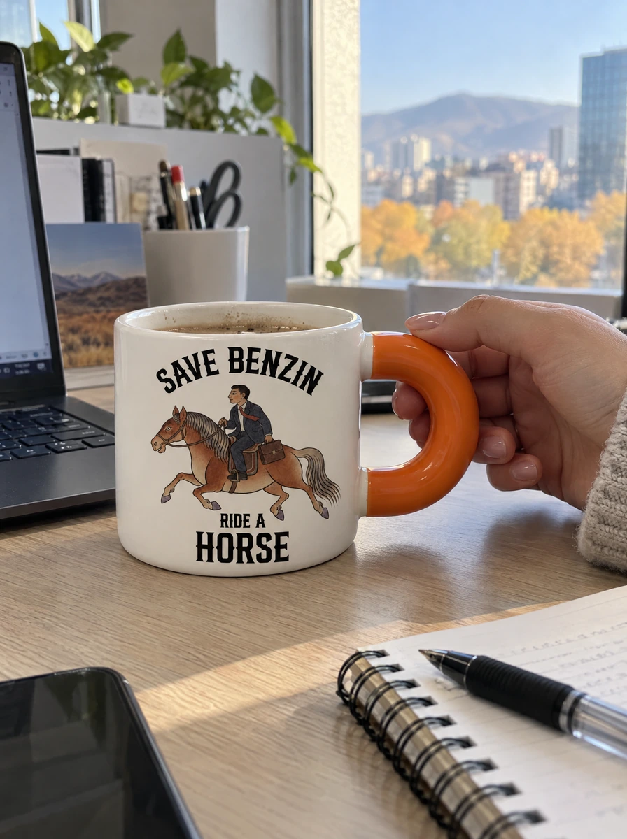 SAVE BENZIN, RIDE A HORSE · Бондгор аяга