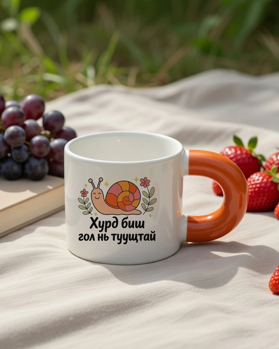 Хурд биш гол нь тууштай · Бондгор аяга