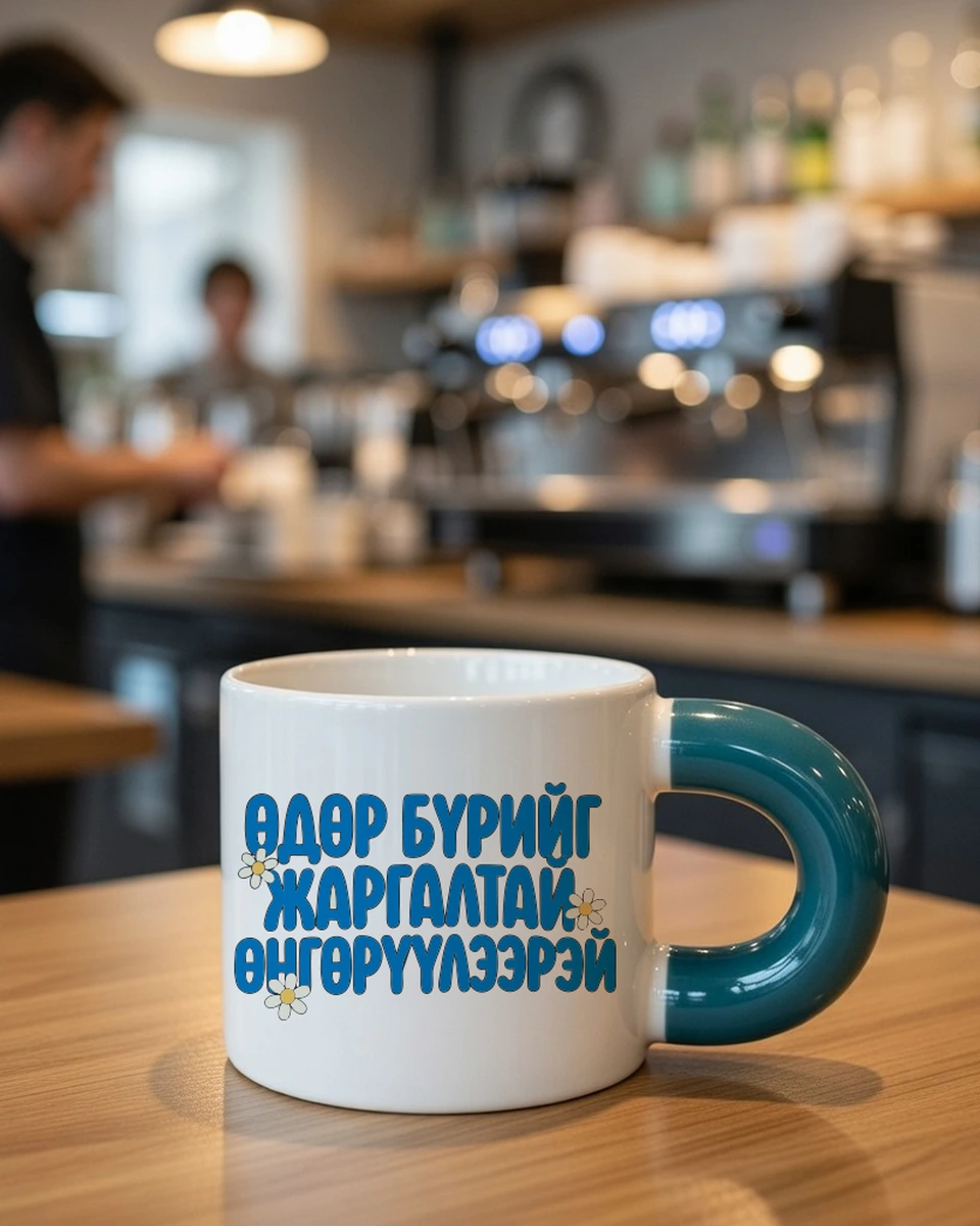 Өдөр бүрийг жаргалтай өнгөрүүлээрэй · Бондгор аяга