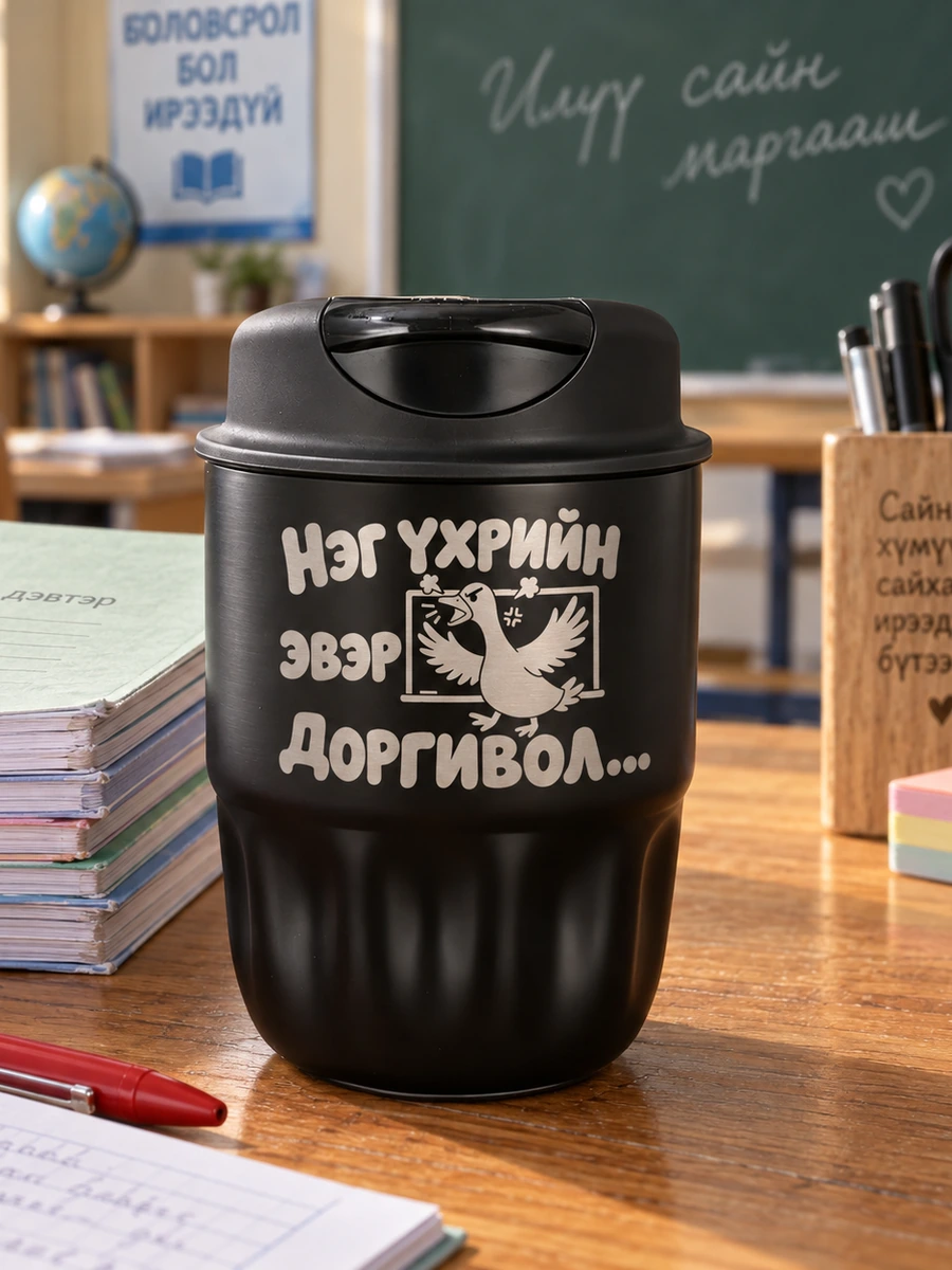 Нэг үхрийн эвэр доргивол… · Халуун барьдаг аяга