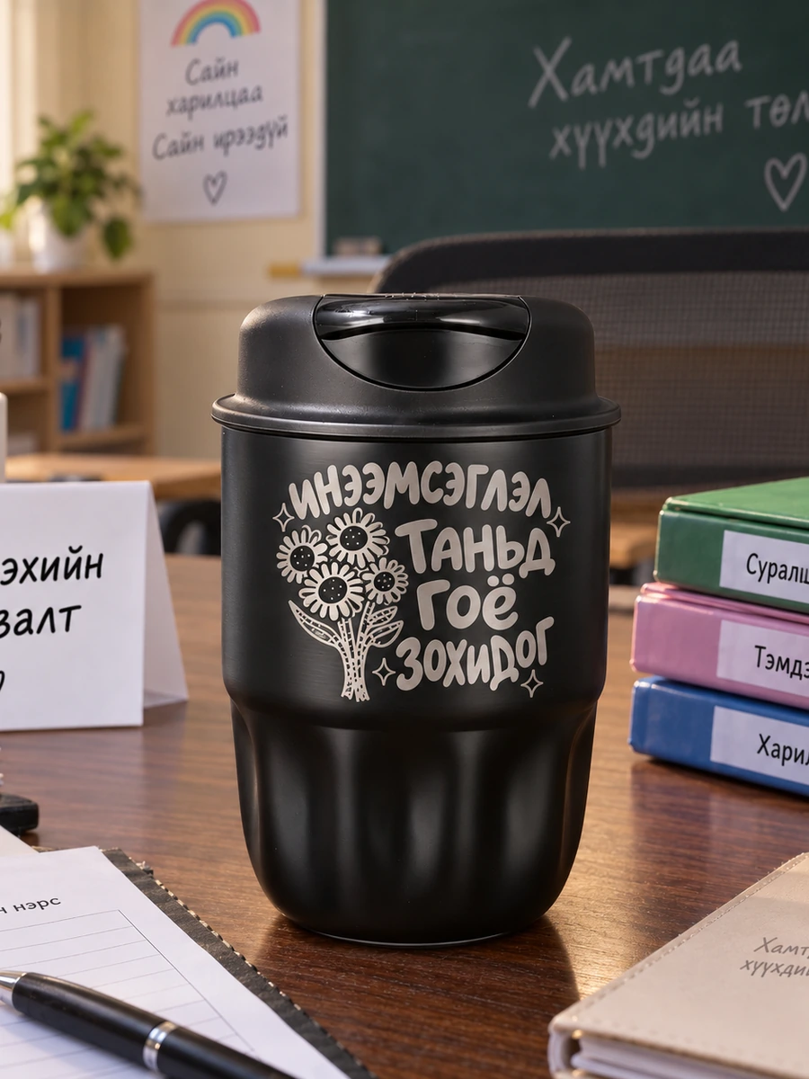 Инээмсэглэл танд гоё зохидог · Халуун барьдаг аяга